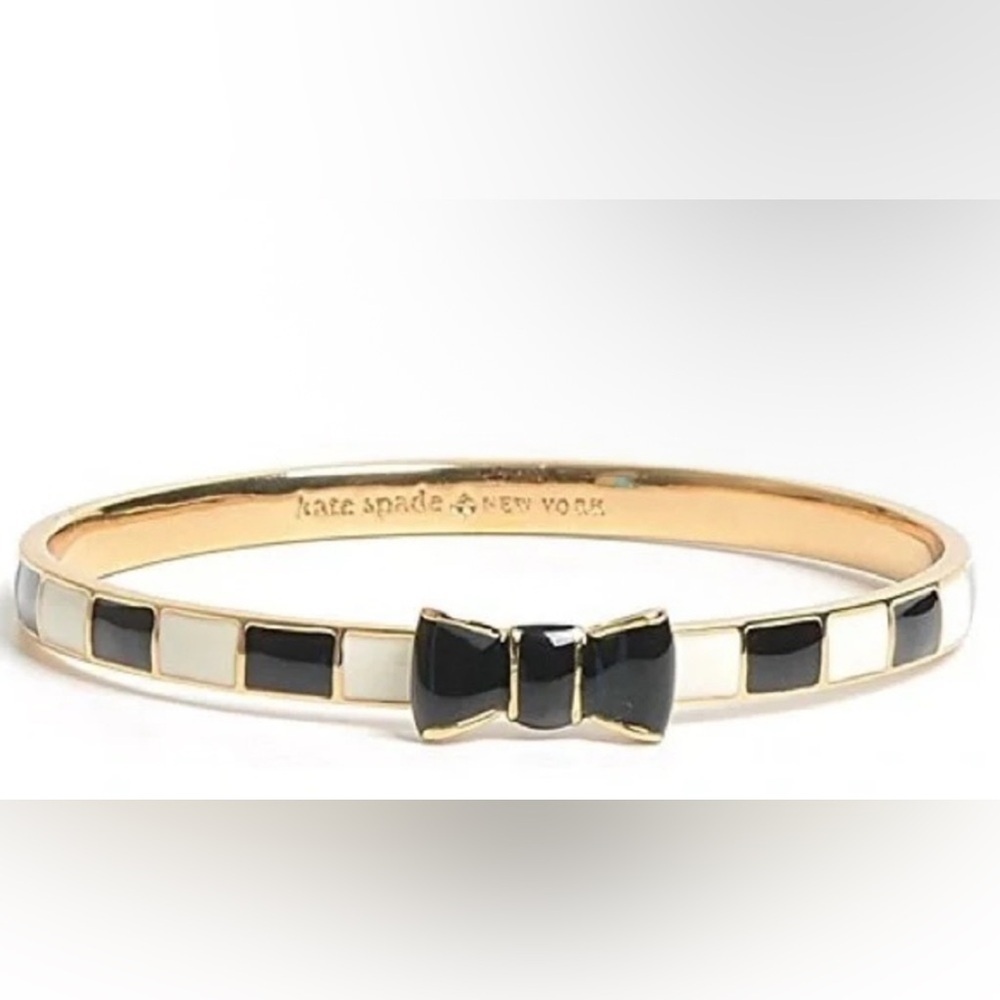kate spade Black and Gold Bow Bangle - Picture 2 of 2